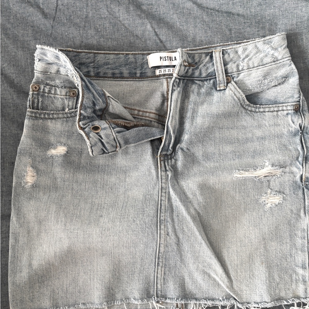 Pistola Denim Mini Skirt